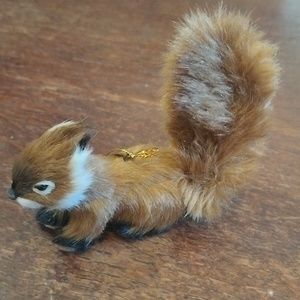 Brown Fur Squirrel Ornament 319SC1